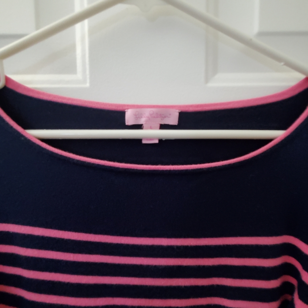SOLD! Lilly Pulitzer Maria boatneck sweater large - Picture 4 of 5